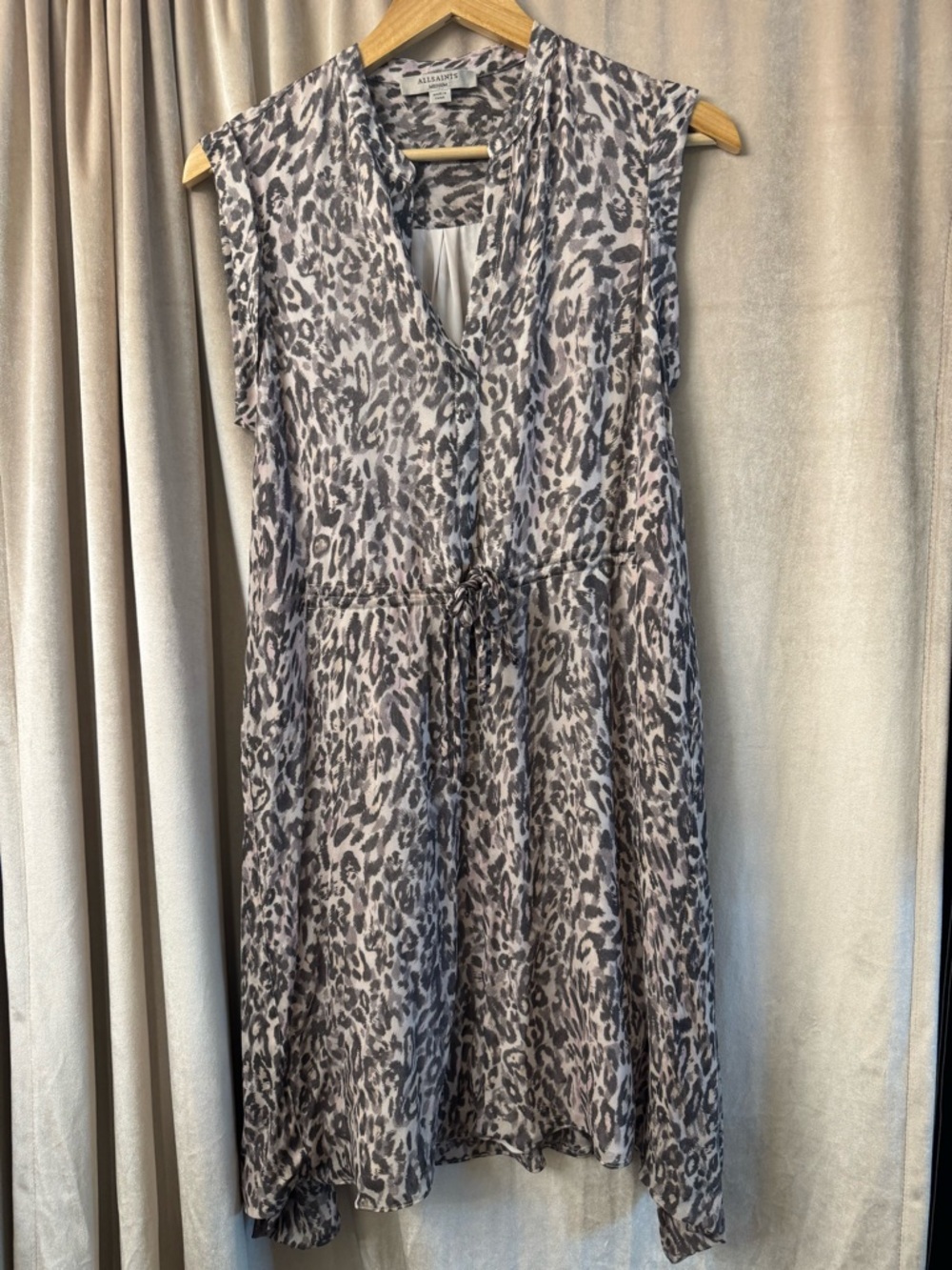AllSaints Cheetah Print Mini Dress EUC Medium